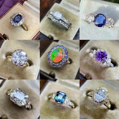 Internet Celebrities Diamond Ladies Ring, Engagement Ring Holiday Gift Accessories