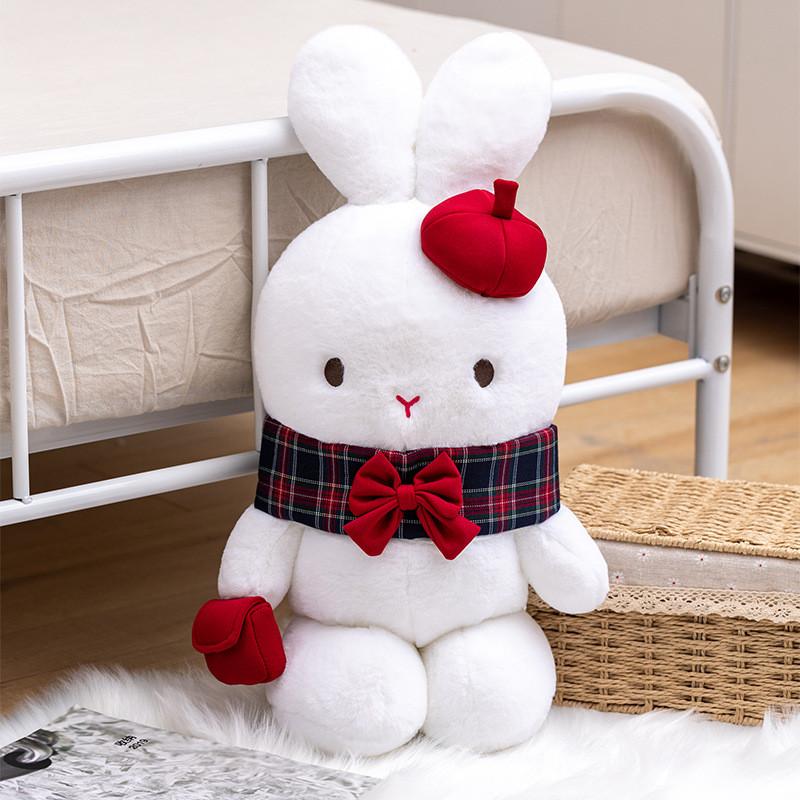 Plush Rabbit Charming Cushion Toy With Short Plush Material Ideal For Gifts Collectibles And