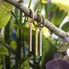 [Cisst Liber] Hawaiian Jewelry Hoop Earrings for Men and Women, Stick and Plate Style, Brand Name, Rust-Resistant, Always Wearable, Dangling, Surgical