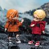 ISHR Obitsu 11 OB11 Doll Clothing Jacket Coat Cool 11cm Body Multiple Colors Red