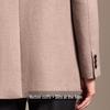 Antonio Men's Wool Blend Twill Mid-Length Suit Coat