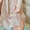 Digital Print Vintage Korean Style Floral 100% Cotton Fabric for Women's & Children's Loungewear DIY