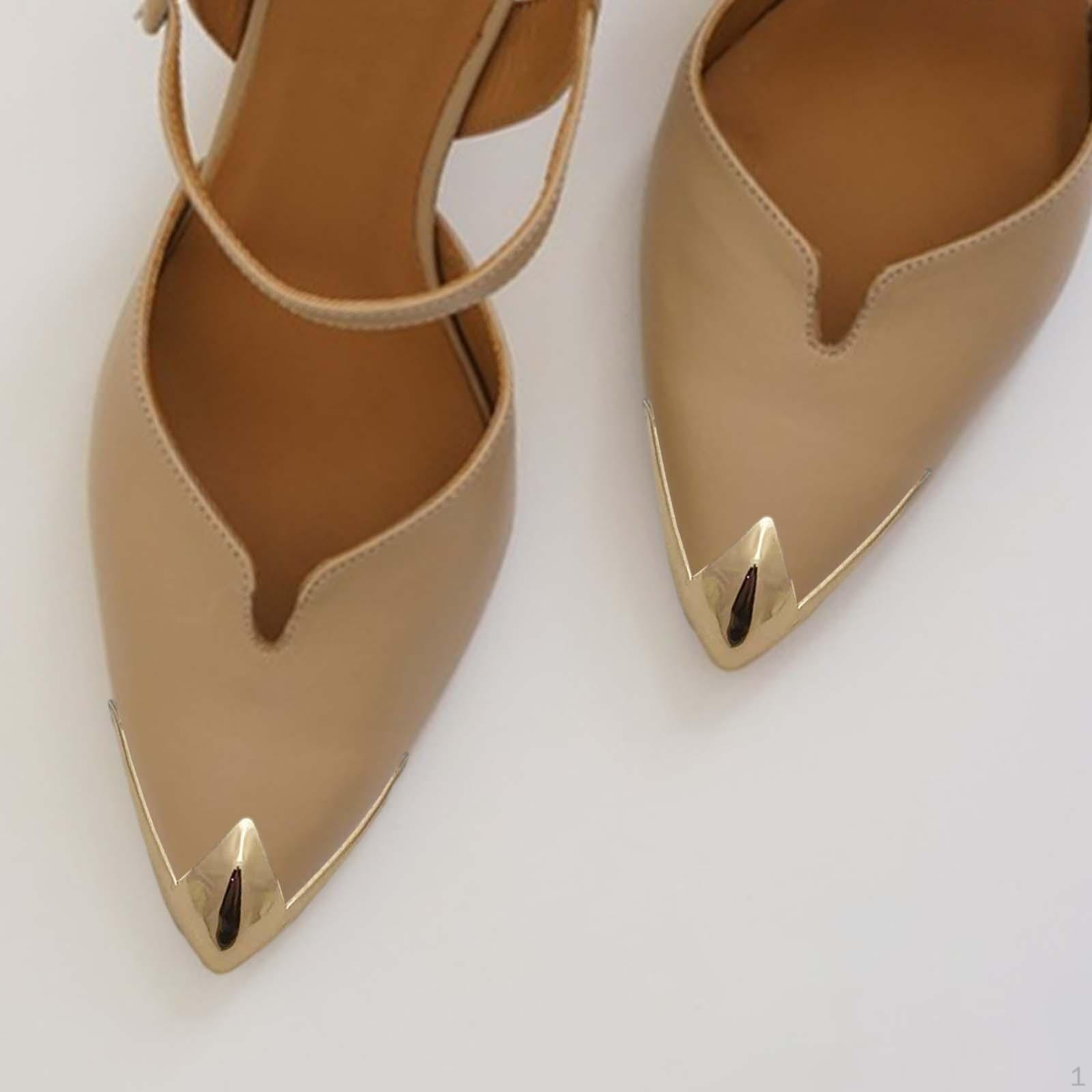 

2 шт., остроконечная защита для обуви, аксессуары для украшения, кепка с наконечниками золотой