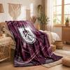 Burnley Football Print Flannel Blanket Soft Warm Sofa Bed Throw Blanket For Home Office Bedroom