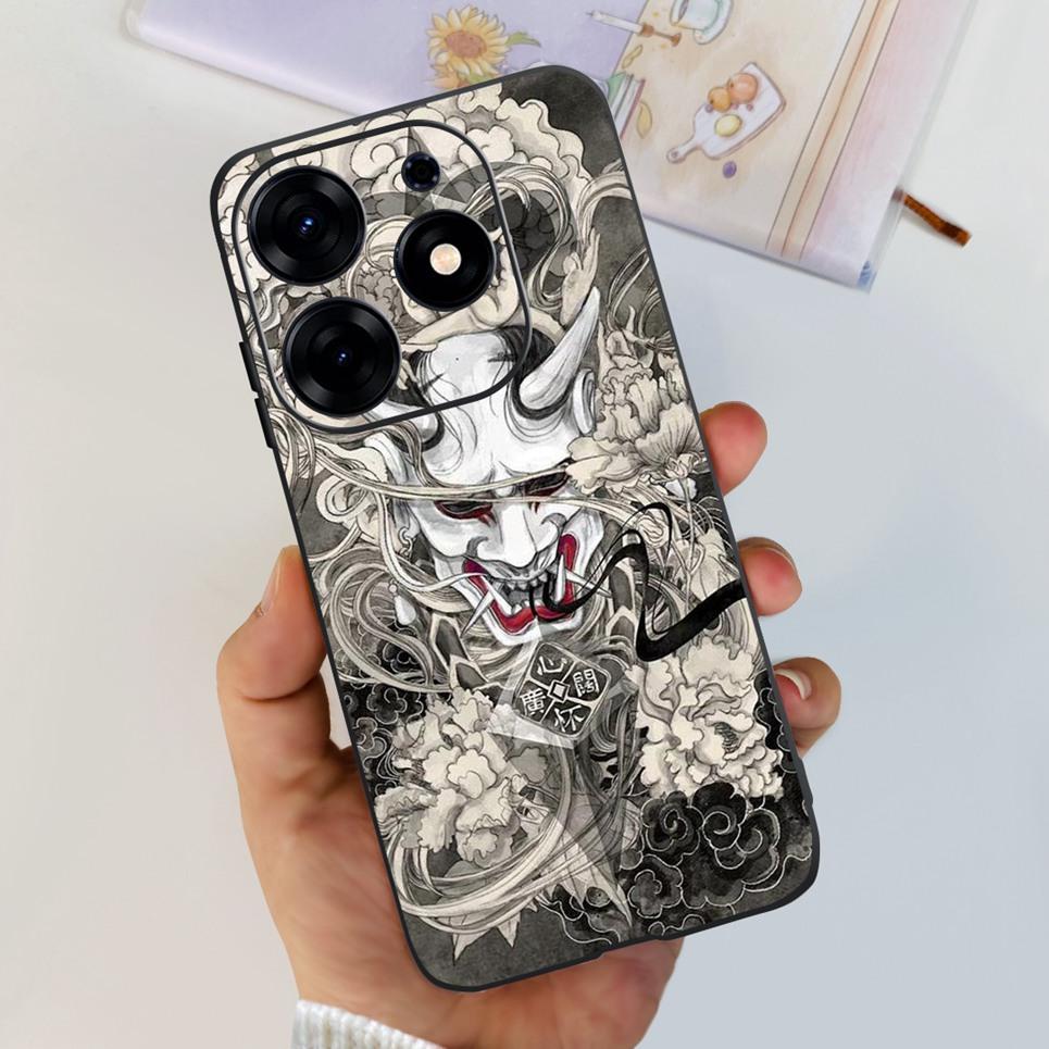 For Tecno Spark 10 Pro Spark 10C Case  Spark 9 Pro Spark 8c spark 7 Back Cover Bumper Clear Soft TPU Silicone Cute Cat Cartoon
