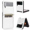 Pro Samsung Galaxy Z Flip 3 Flip 4 5G Tečkovaný keprový tvrdý PC nárazuvzdorný kryt pro Samsung Galaxy Z Flip3 Flip4 Ochranný kryt