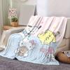 1pc, Sanrio Adorable Characters Home Decor Flannel Blanket, Perfect Gift for Bedroom, Living Room, Travel, Camping, Car, Beach, Office Nap. Ideal Sofa