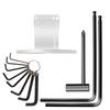 20Pcs Guitar Trusses Rod Wrench Set Hexagons Key 4&5mm Ball End Trusses Rod Wrench Fretboard Radius Gauges Guitar Repair Tool
