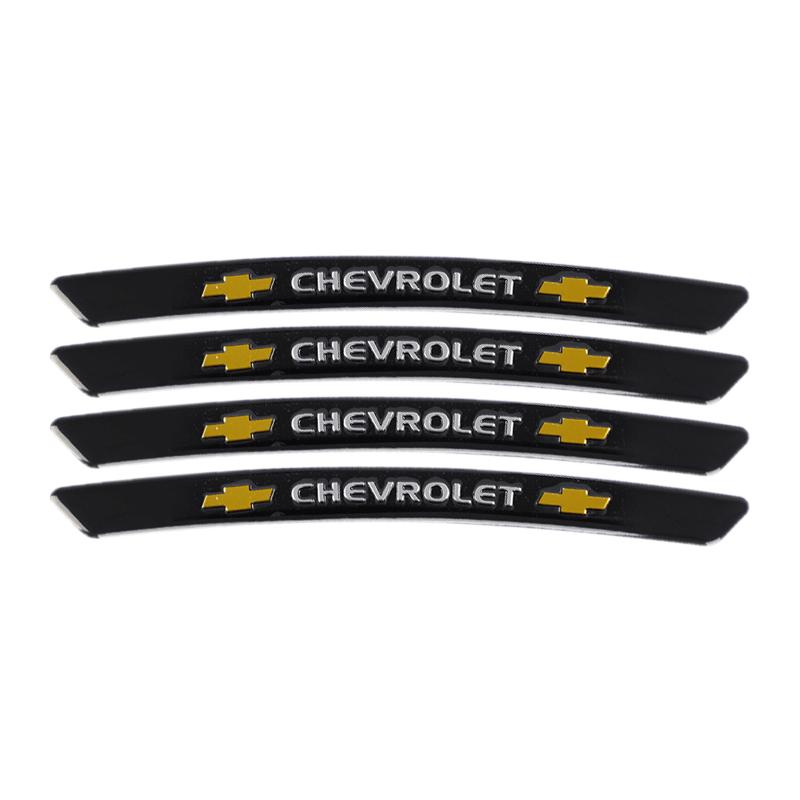 

4pcs Aluminium Alloy Car Wheel Hub Stickers For Chevrolet Bolt Spark Tahoe Z71 Aveo Impala Lacetti Malibu Sail SS Cruze Sonic чёрный