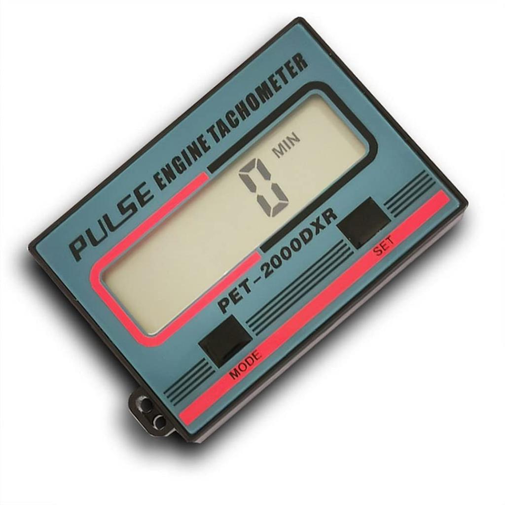 Gexmil Tachymètre Numérique à Induction Portatif pour Tronçonneuse, Tachymètre Moteur Petit 2 Temps 4 Temps, Indicateur de Vitesse à Affichage LCD pour Tronçonneuses Tondeuses à Gazon