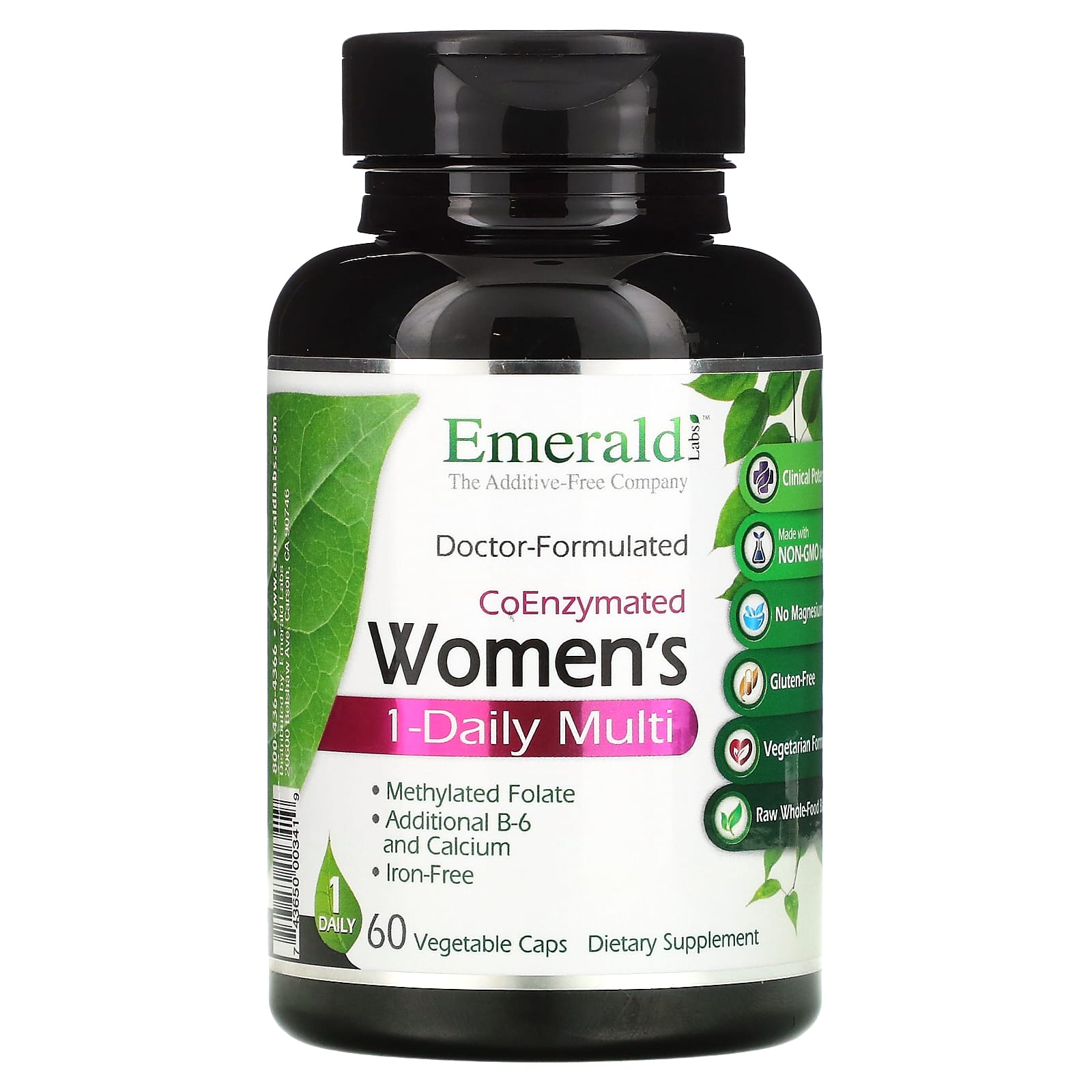 

Emerald Laboratories, Coenzymated Women s One-Daily Multi, 60 Veggie Capsules