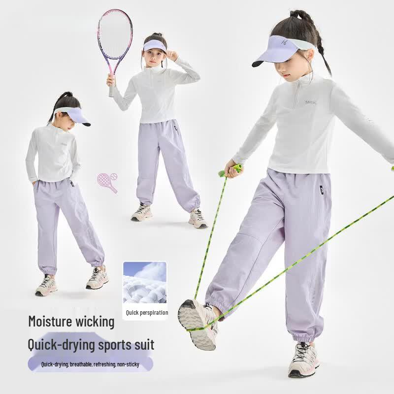 Moonkids Girls' Quick-Dry Athletic Training Set