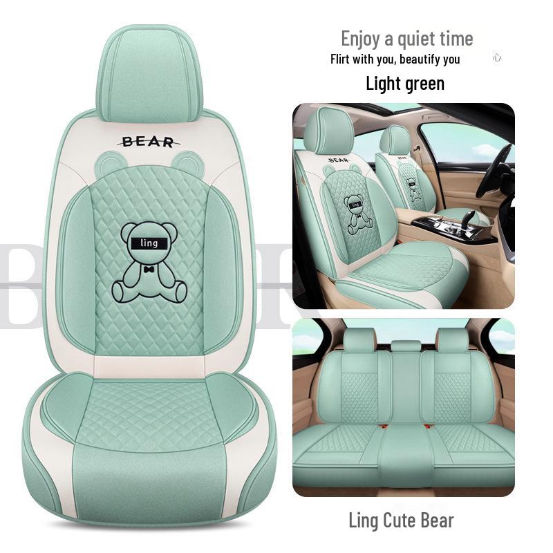 Purple Wind Chime Linen Seat Cover for H6 Big Dog, First Love, M6 Red Rabbit, F7X/H4 Cars - All Seasons Full Coverage.