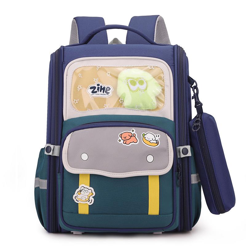 Children's school bag cute large capacity backpack primary school bag ultra light weight boys and girls backpack