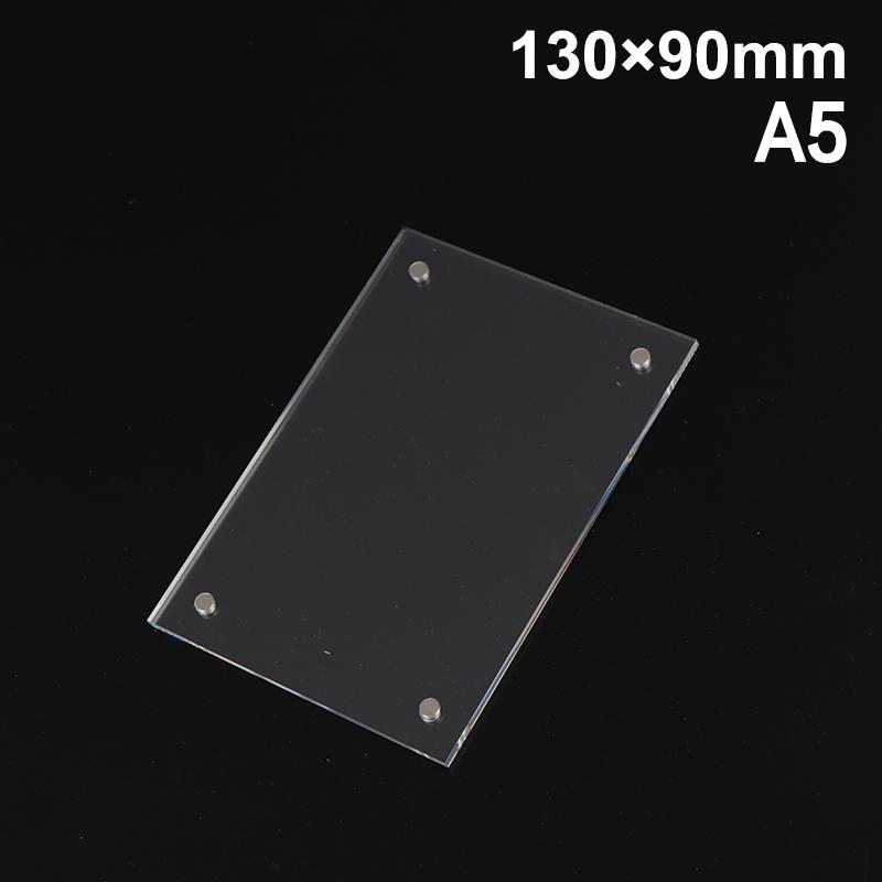 1 Stück Transparenter Fotorahmen Acryl Magnetischer Display-Rahmen Poster-Display-Ständer 2 mm Für Zimmer Schreibtisch Hausdekoration
