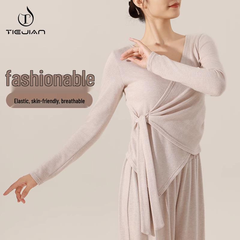 

Women s Long Sleeve Modern Dance Top for Training and Daily Wear Large