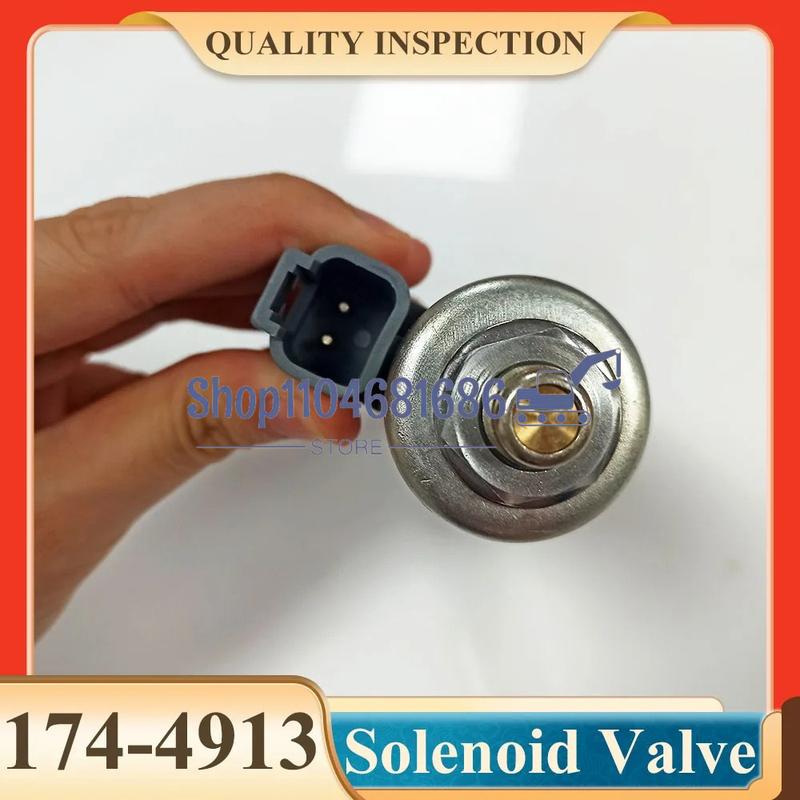 24V Solenoid Valve 174-4913 1744913 for Hydraulic Pump Valve Wheel Loader 950G 962G 966G