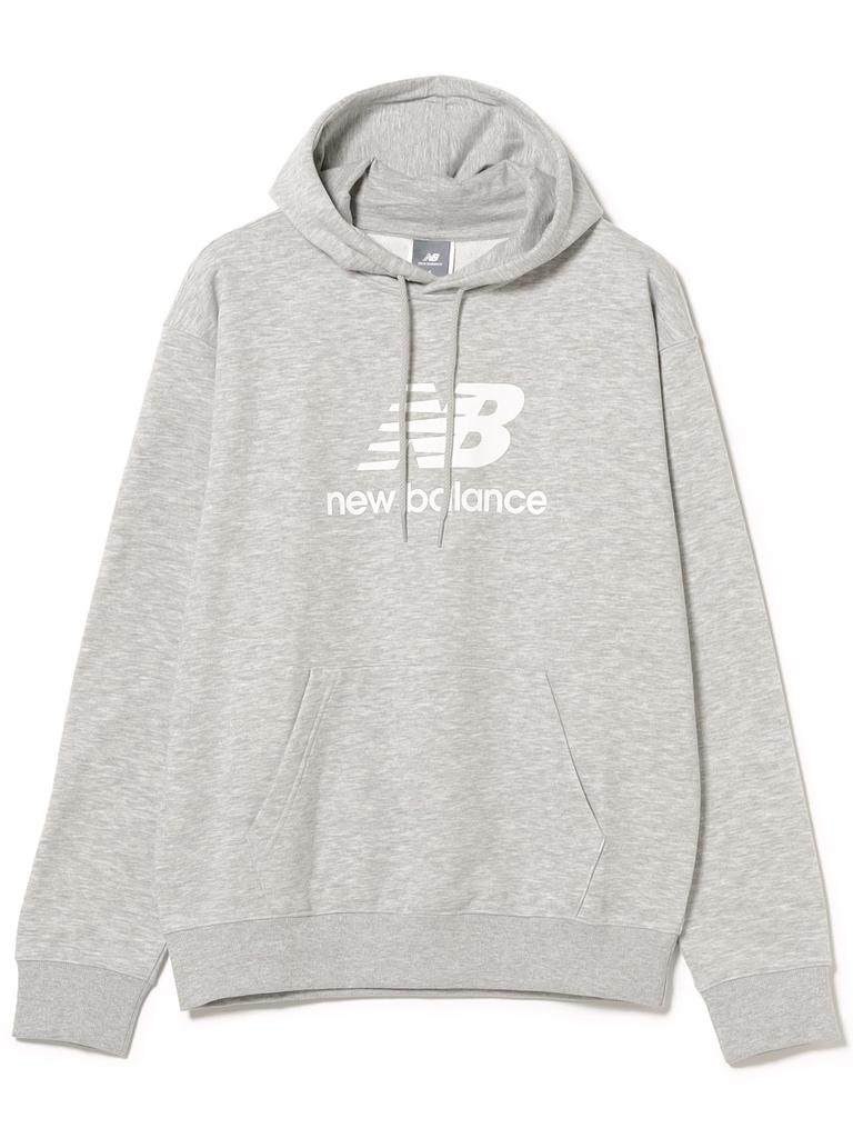 B.:MING LIFE STORE by BEAMS New Balance Logo Sweat-Parka, Herren, Grau, Größe S (92130414424)