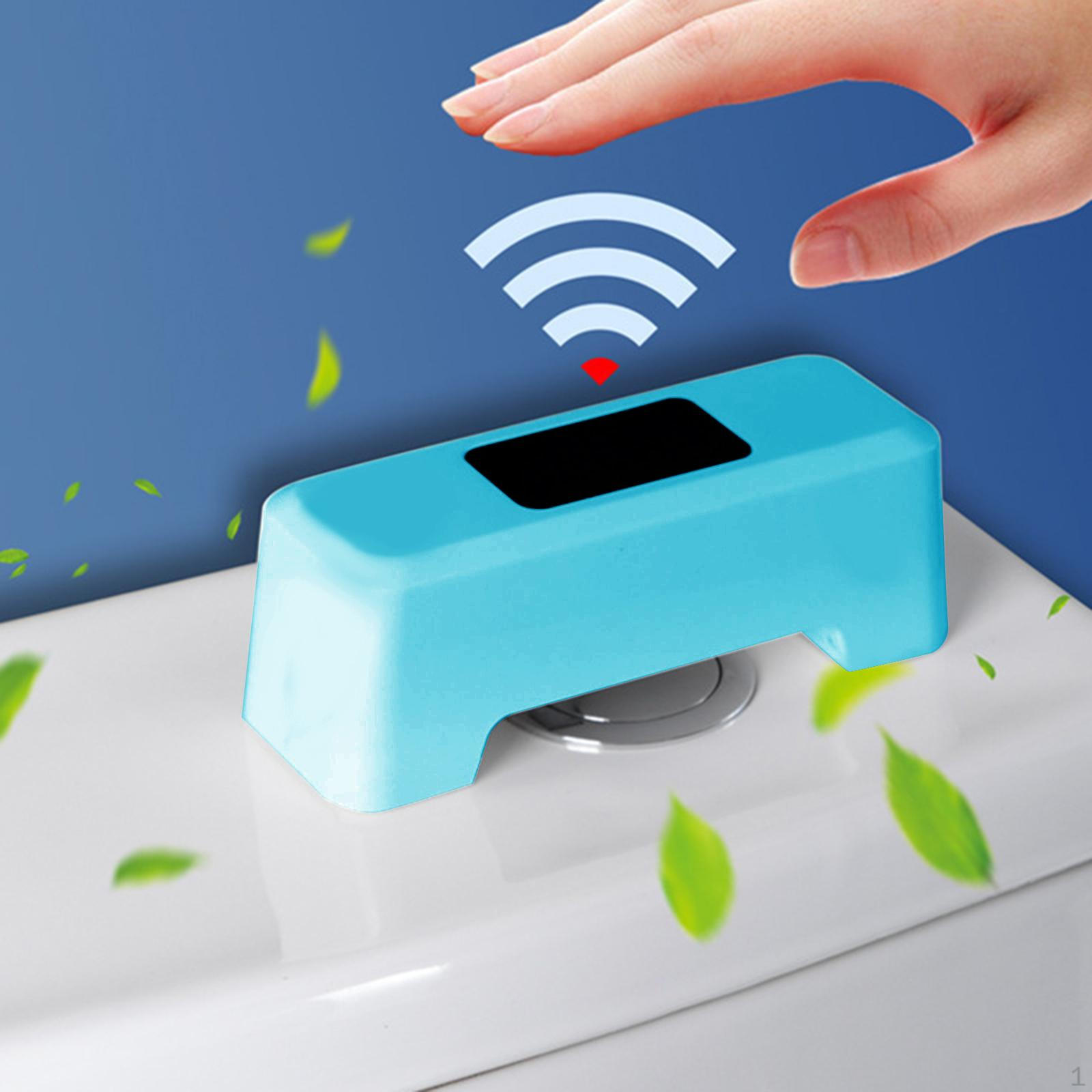Automatic Toilet Flusher Blue Auto Flushing Smart Non Touch Waterproof System for