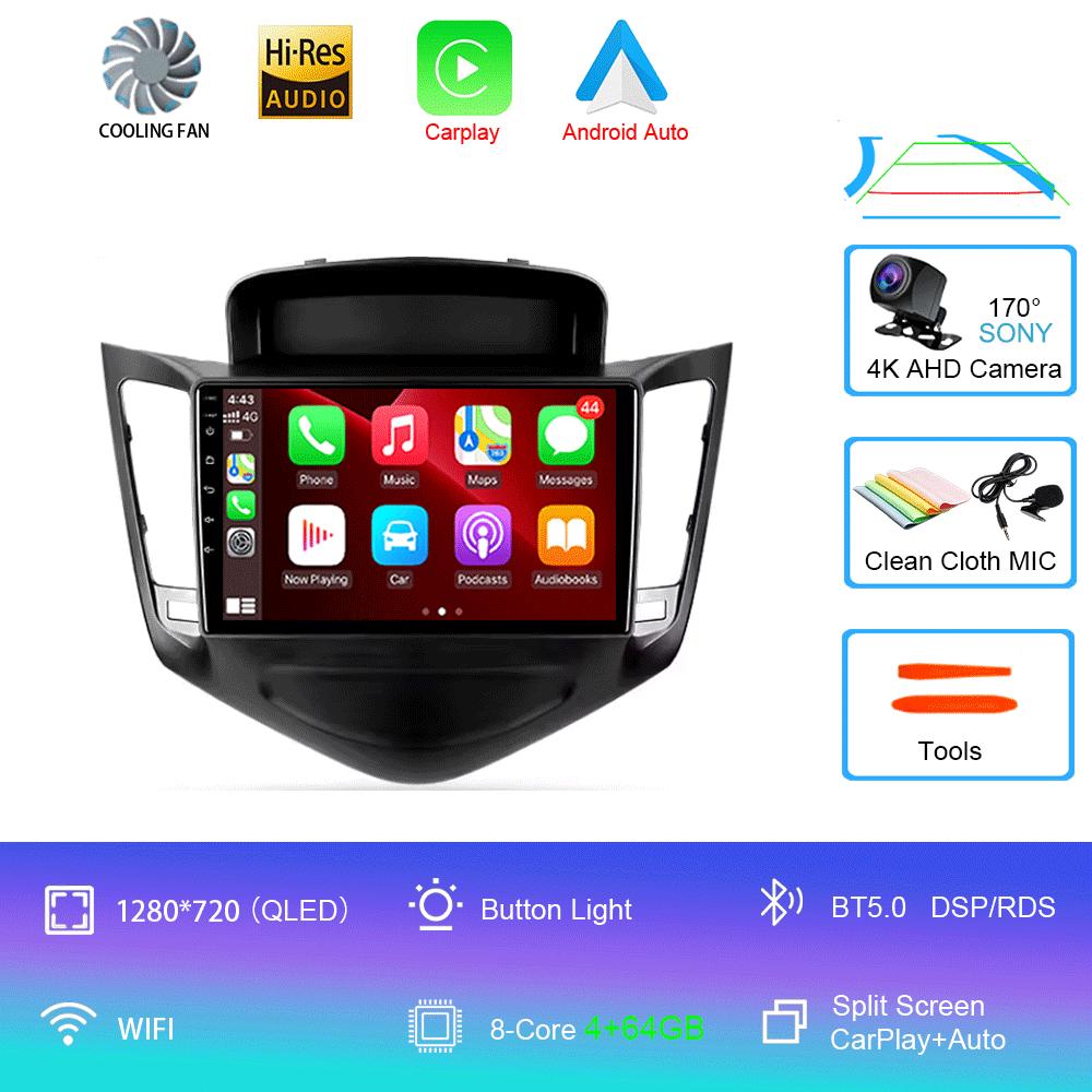 Car Radio Android 14 For Chevrolet Cruze J300 2008 - 2014 Multimedia Video Player Navigation Stereo GPS No 2din 2 Din Dvd