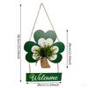Easy Install Wood Shamrock Sign for . Patrick's Day Door Hanging Decors Perfect for Creating Festival Atmosphere Indoors