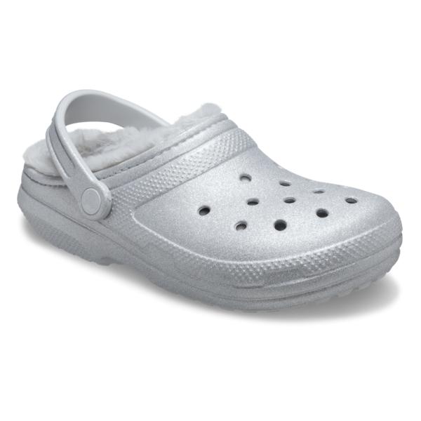 Crocs Classic Fuzz Lined Glitter Clog 211928 040