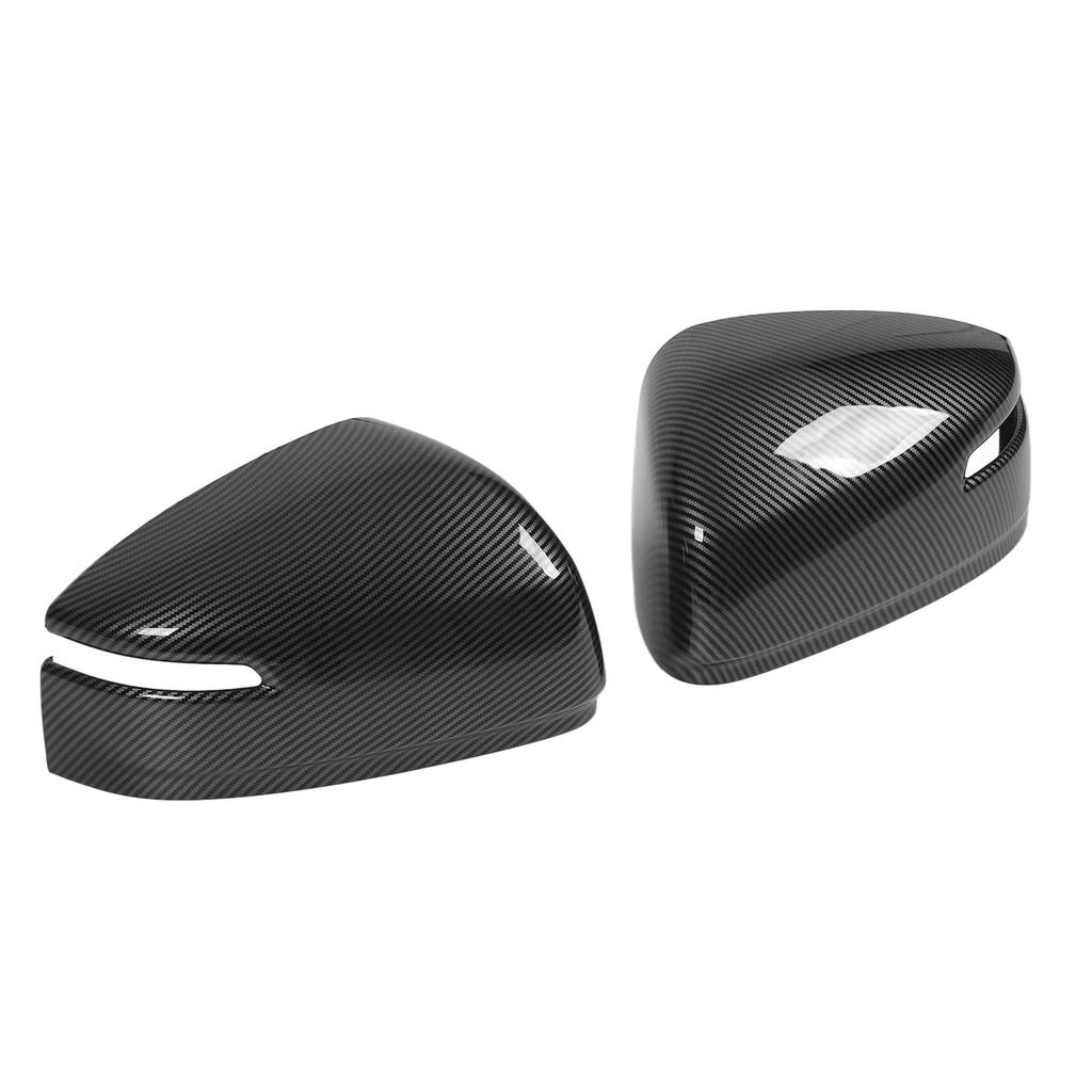 2Pcs Side Mirror Cover Caps Carbon Fiber Pattern Door Mirror Covers Replacement for Land Cruiser Lc300 2023