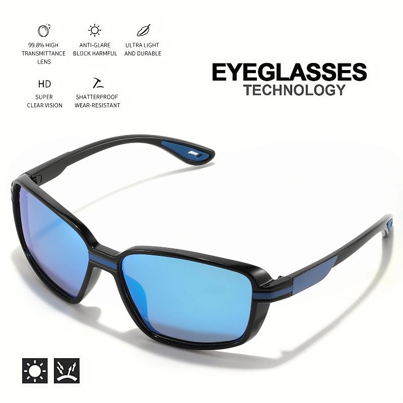 Retro Square Frame Sports Polarized Sunglasses Women's Men's Cycling Hiking Outdoor Travel UV400 UV Protection Trendy Eyewear
