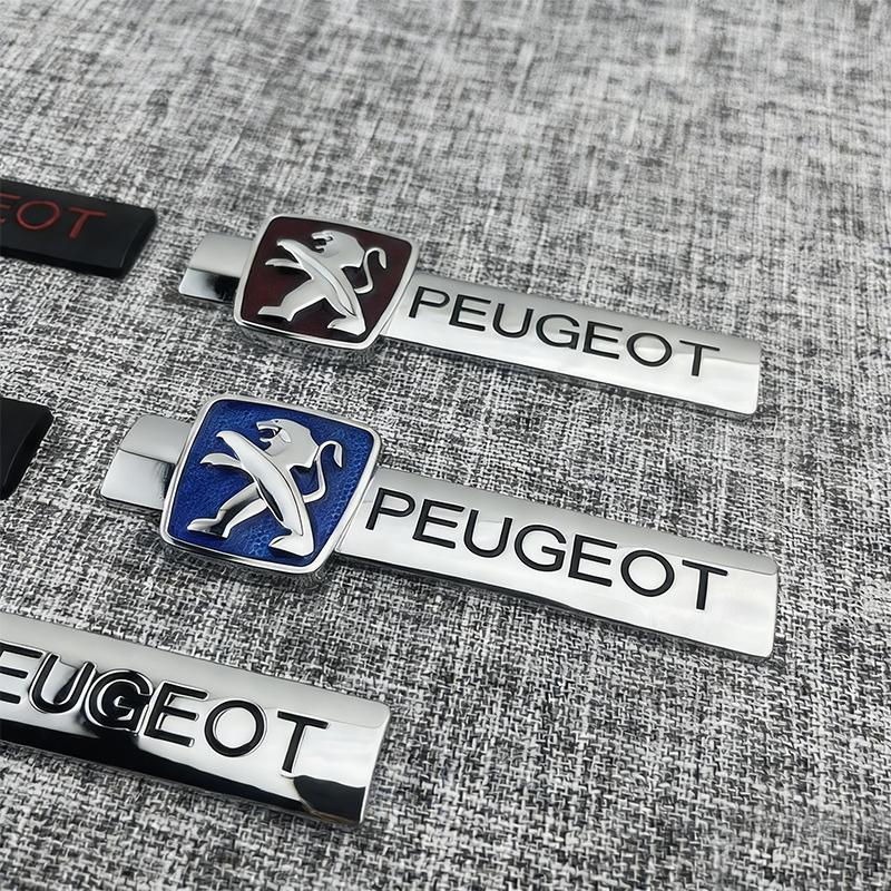 Peugeot car logo modification personalized 3D creative A Peugeot logo car sticker rear tail logo car decoration sticker metal