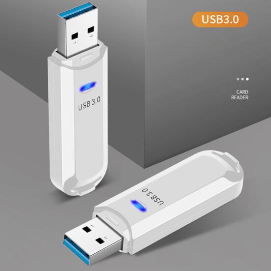 Lector de tarjetas USB 3.0 multifuncional de alta velocidad compatible con tarjetas SD/TF, lector de tarjetas de almacenamiento, accesorios para teléfonos móviles