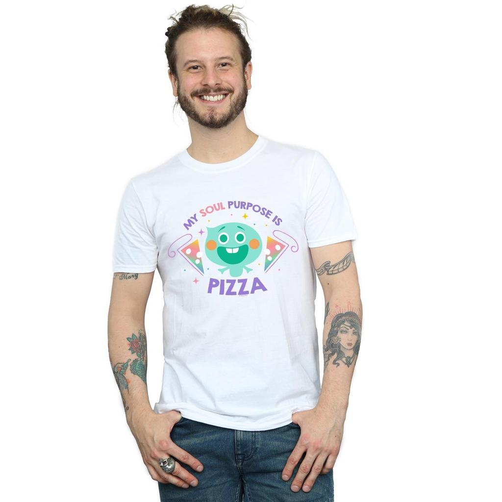 Disney Mens Soul 22 Soul Purpose Is Pizza T-Shirt