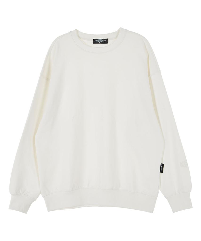 ASTRAL PROJECTION Basic Oversized Drop Shoulder Sweatshirt_White