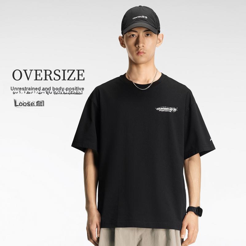 Li-Ning Outdoor Quick-Dry Cool Ice Feel Comfortable Loose Round Neck Short Sleeve T-Shirt Unisex Tops Black ATSW045-2