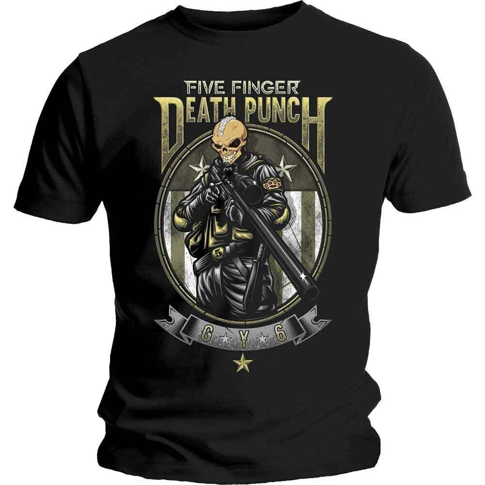Five Finger Death Punch FFDPTS30MB01 T-Shirt, Black, Small L