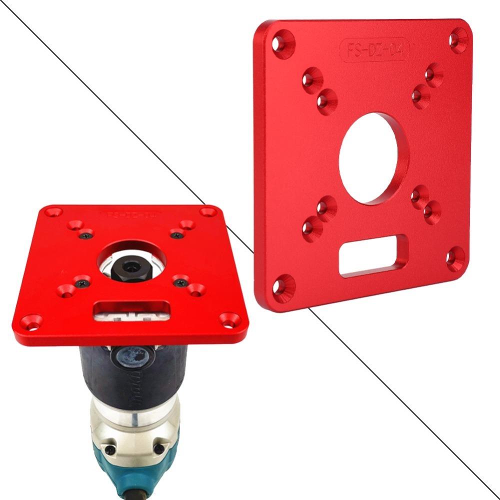 Anodic Oxidation Router Table Insert Plate Aluminum Alloy Woodworking Router Plate  DIY Woodworking