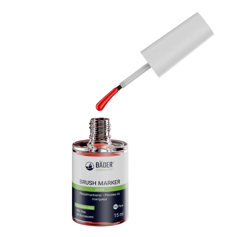 Security Seal, Brush Marker Zero 15Ml, Pink Water-Based Varnish, Non-Conductive, Solvent-Free, Media Resistant
