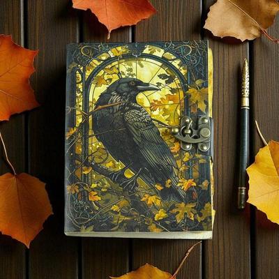 Das Raben Lederjournal: Gotisches Grimoire Buch der Schatten