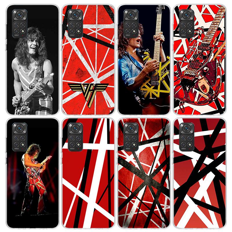 Eddie Van Halen Graphic Guitar Phone Case For Xiaomi Redmi Note 15 14 14S 13 12S 12 Pro Plus 11S 11 10S 10 4G Cover 11E 11T 5G P
