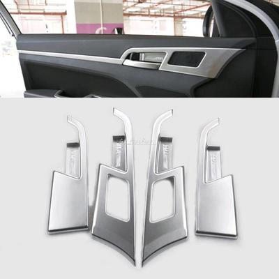 Deurhandvat Frame Cover Trim voor Hyundai Elantra Avante 2016 2017 Interieur Binnen Deurhandvat Kom Cover Trim Sticker 4 STUKS