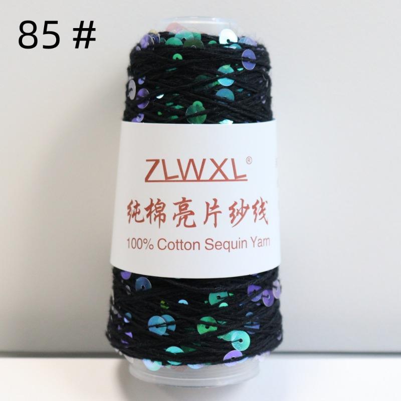 1000g /3200M 100% Cotton Yarn 6mm+3mm Special Sequin Yarn DIY Knitted Garment Accessories Rag Doll Knitting Yarn