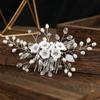 Flower Bridal Hair Comb Vintage Hair Accessories Wedding Party Bride Hair Clips  for Women