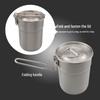 Outdoor Foldable Stainless Steel Coffee Cup with Lid