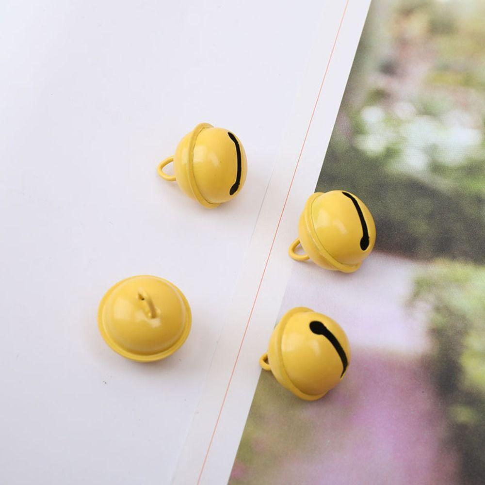 4Pcs Candy Colors Pet Colorful Bell Accessory DIY Keychain Pendants Accessories Metal Bells  Pet