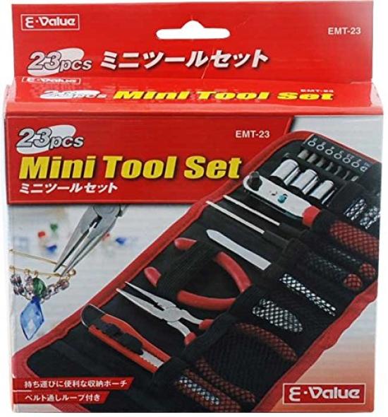 Mini Tool Set 23pcs for Furniture Assembly and Maintenance E-Value EMT-23