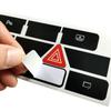 Car Interior Repair A8 D3 Clima Panel Decals Button Repair Kit Sunlight Resistance Firm Adhesion High Grade Vinyl