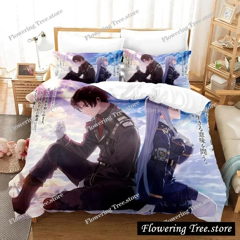 Anime 86 Eighty Six Bettwäsche Set Bettbezug Bettset Steppdeckenbezug Kissenbezug Bettdecke King Queen Größe Jungen Erwachsene Bettwäsche Set
