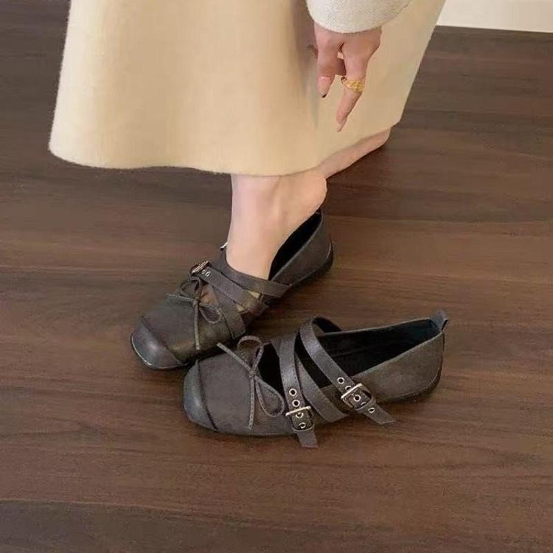 

Retro Shallow Single Shoes 2025 New Versatile Women s Shoes 35