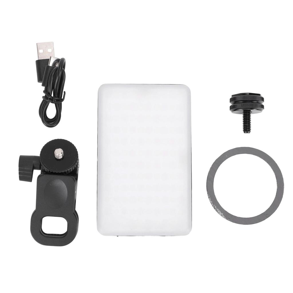 LED Selfie Light Cold and Warm Color Multifunctional Portable Clip Fill Video Conference Light for Live Streaming