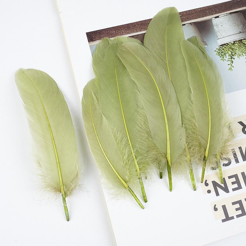 50Pcs Shellfish Feather Goose Feather Diy Handmade Jewelry Accessories Handicrafts Cat Toys Decorative Feathers