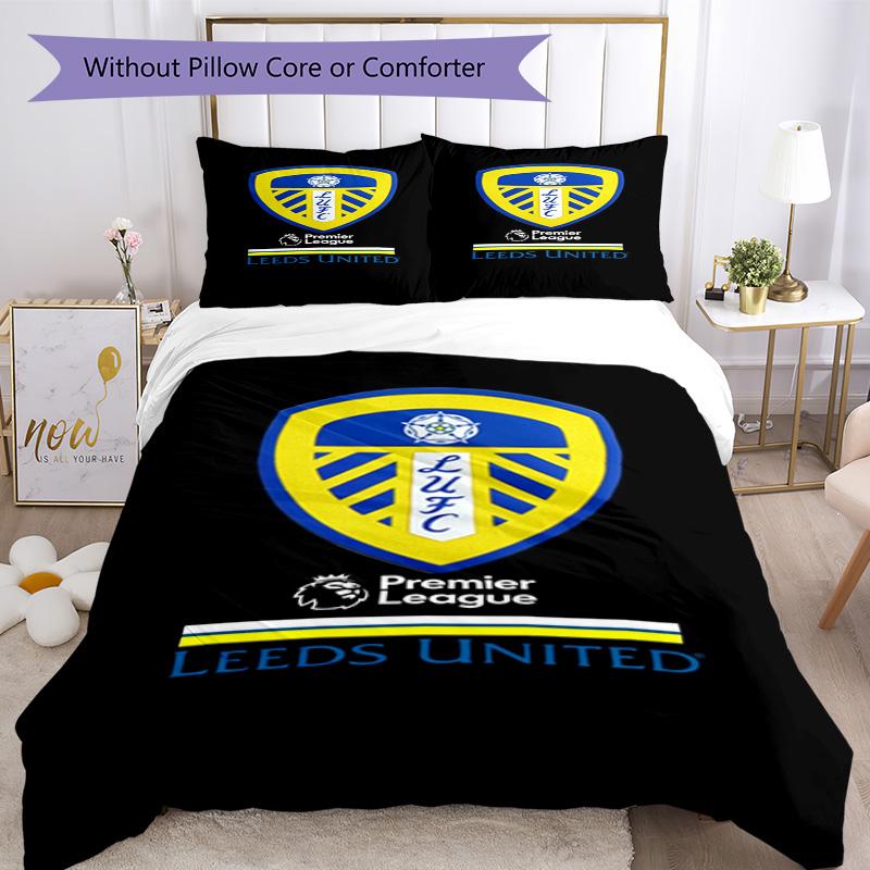 Fc Crest Design Printed Pattern Duvet Cover Set – includes 1 duvet cover and 2 matching pillowcases Bedroom decor Christmas gifts